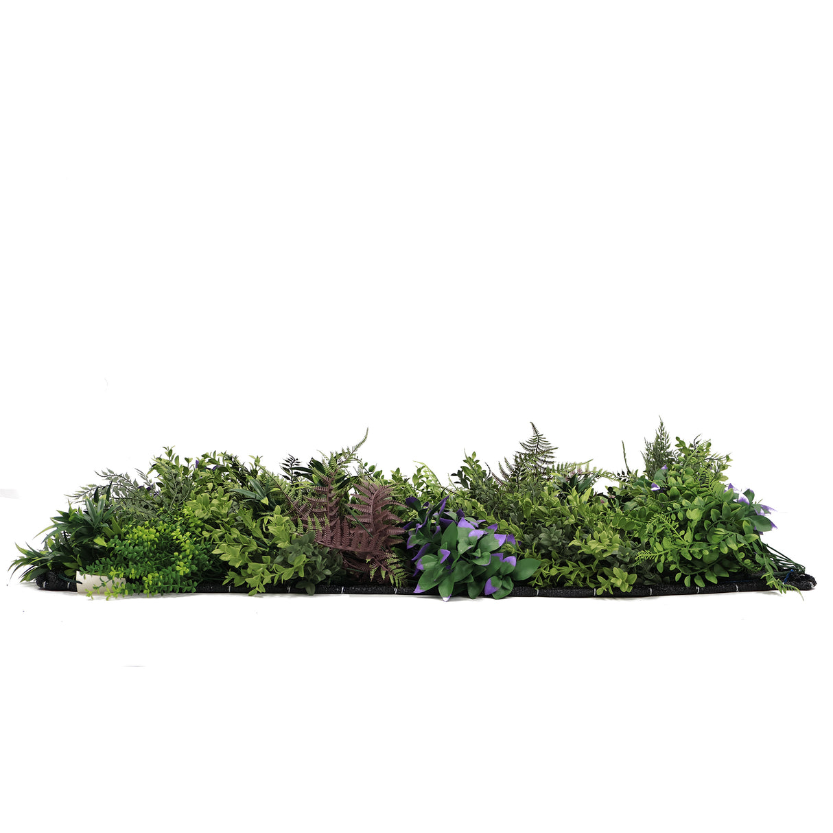 Ultra realistic FR artificial plant wall with green yellow purple foliage 100x50cm Panel PW32FRC