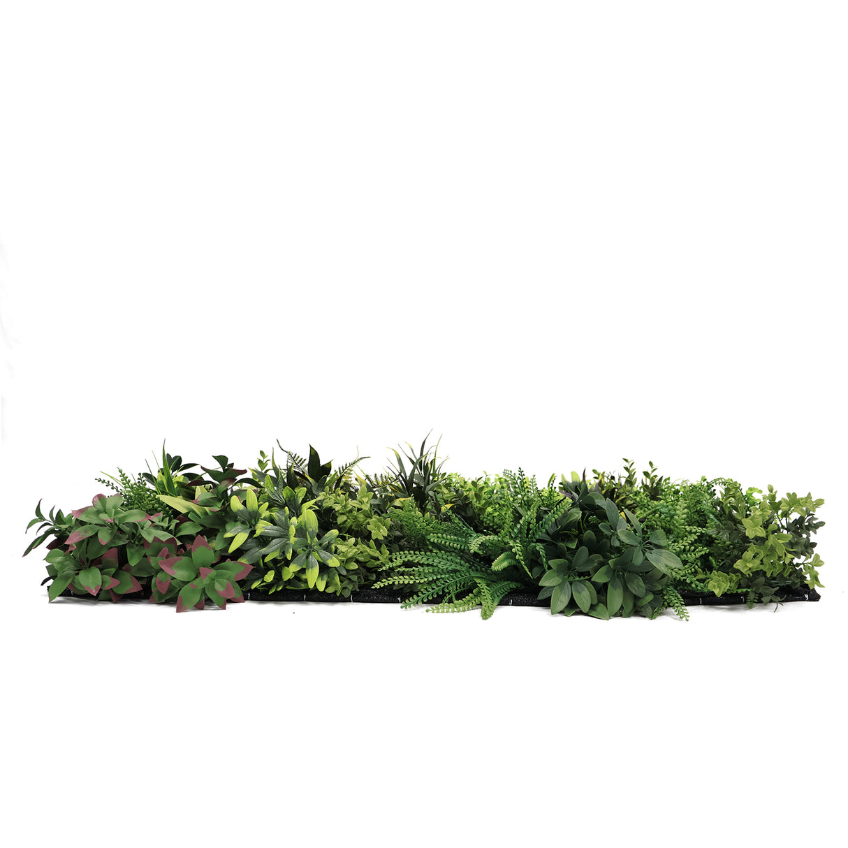 Ultra realistic FR artificial green wall with green yellow and red foliage 100x50cm panel PW32FRA