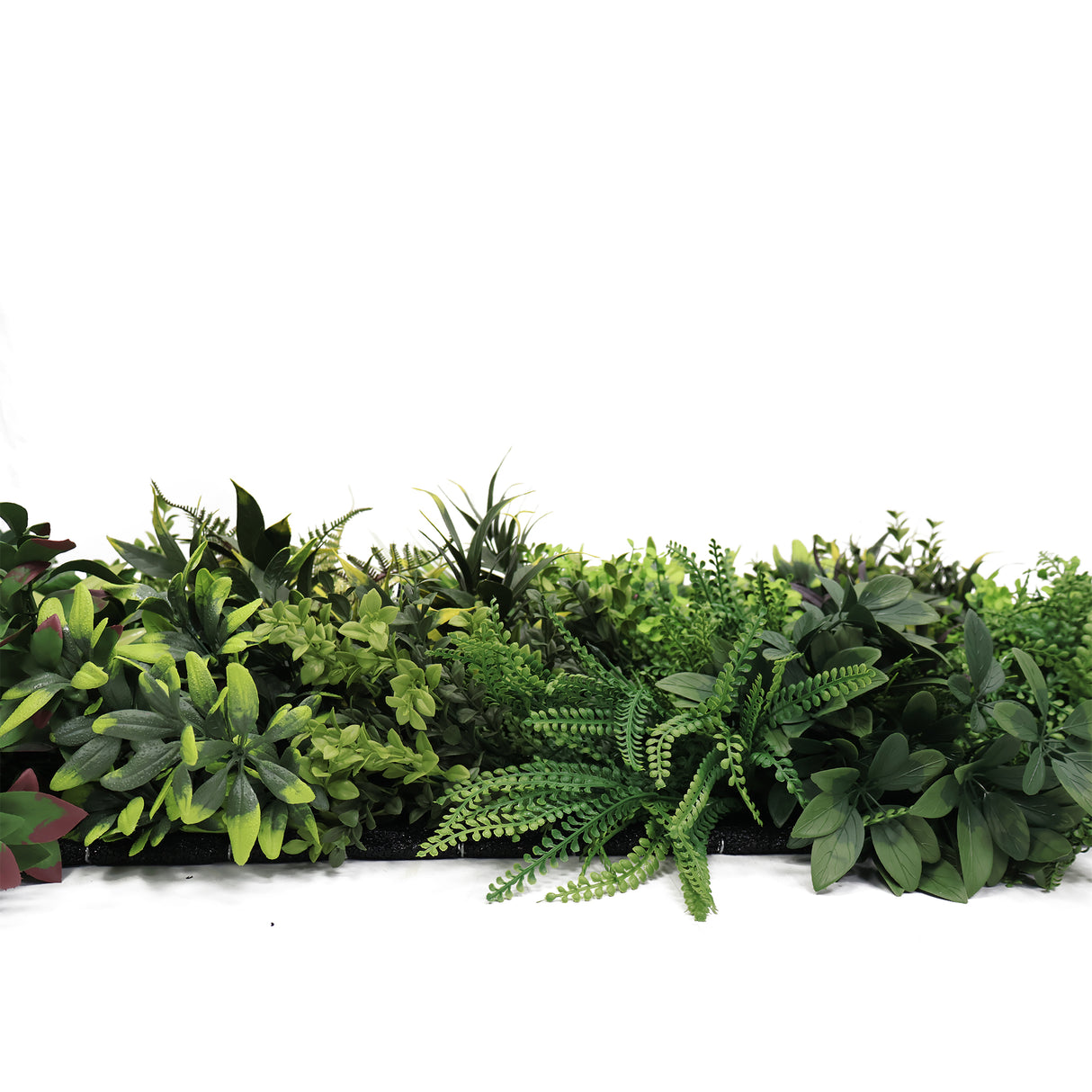 Ultra realistic FR artificial green wall with green yellow and red foliage 100x50cm panel PW32FRA