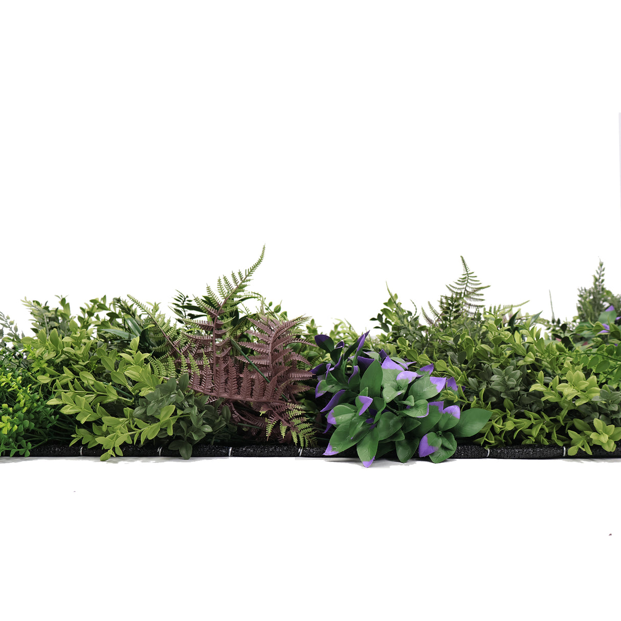 Ultra realistic FR artificial plant wall with green yellow purple foliage 100x50cm Panel PW32FRC