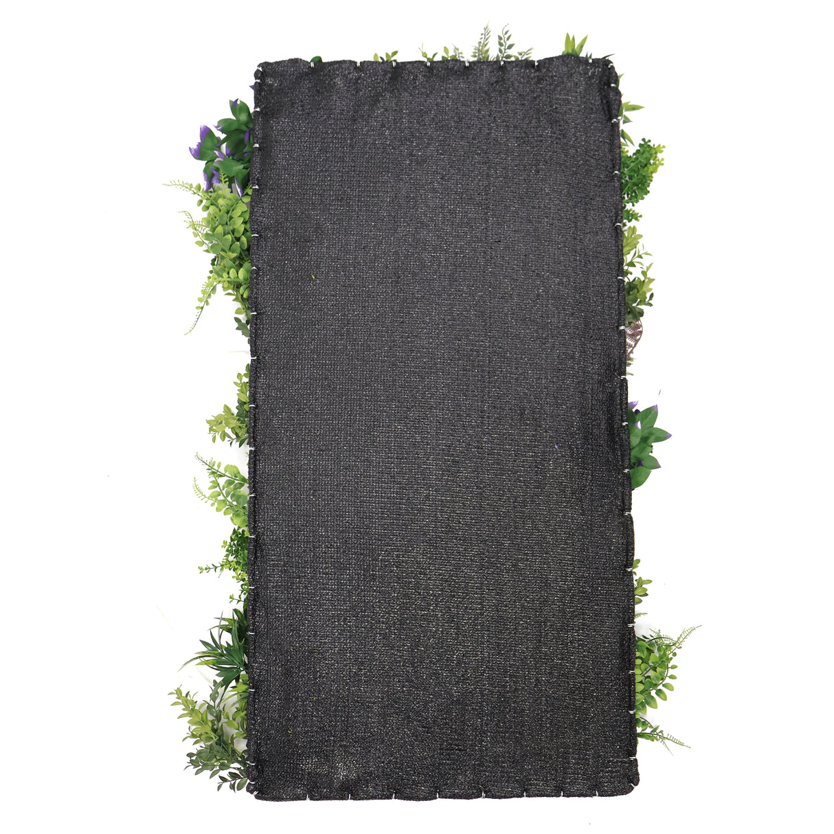 Ultra realistic FR artificial plant wall with green yellow purple foliage 100x50cm Panel PW32FRC