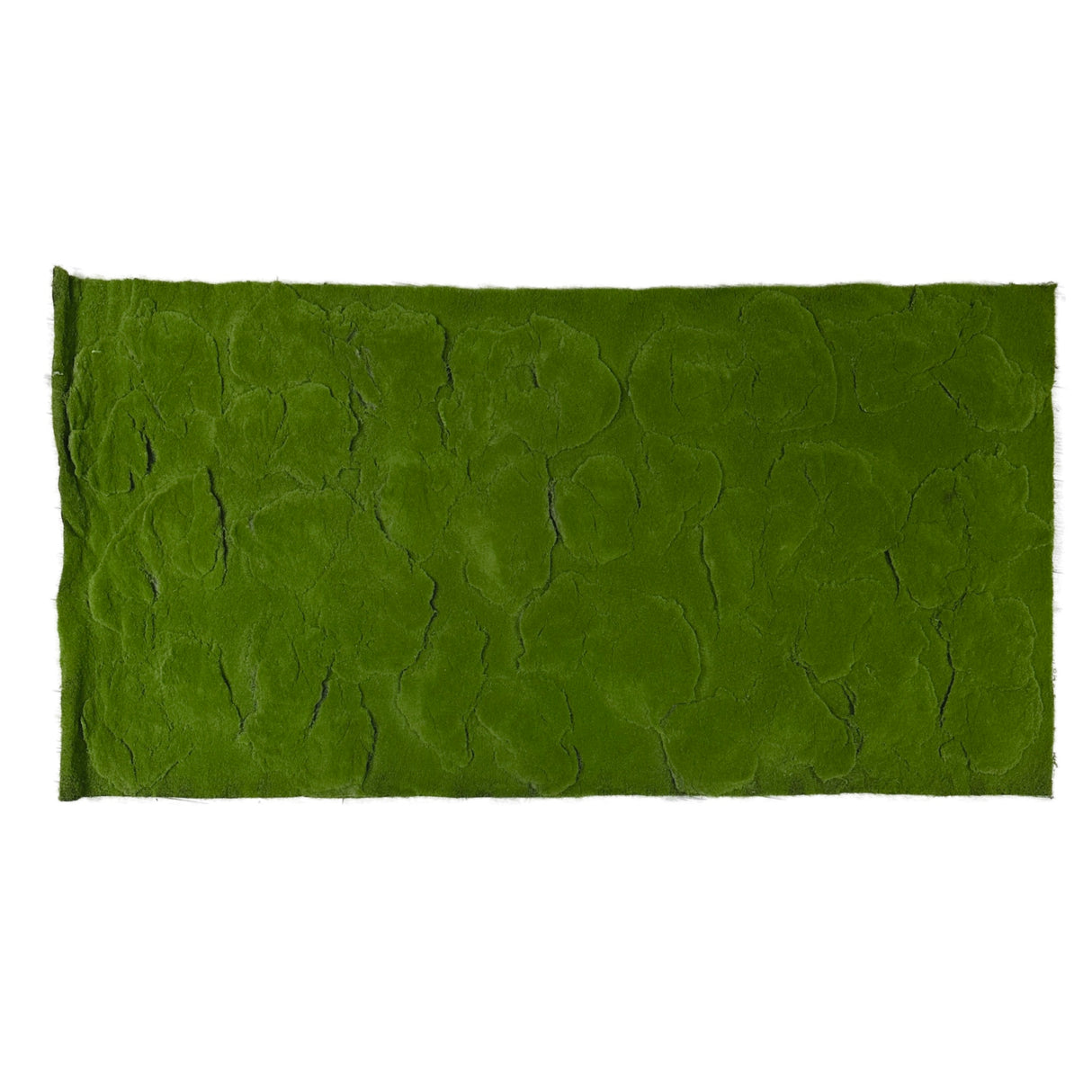 Artificial green flat-lumpy moss panel 1m x 2m