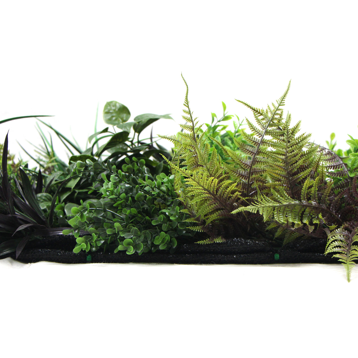 Ultra realistic artificial 3D plant wall with green yellow red  and white foliage 100x50cm - panel 29B