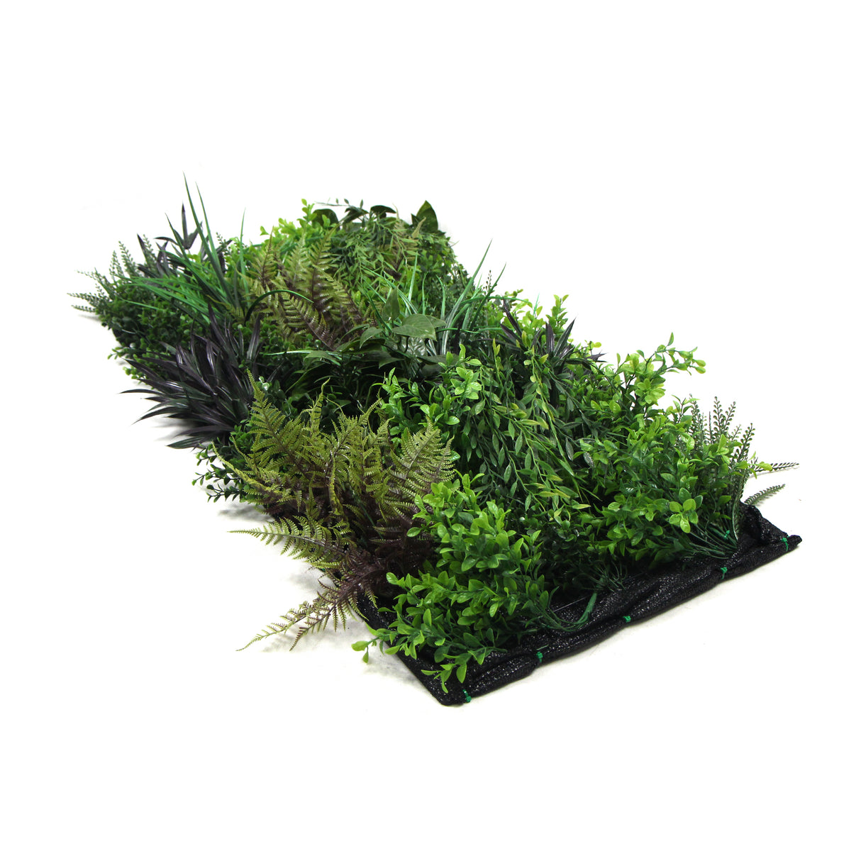 Ultra realistic artificial 3D plant wall with green yellow red  and white foliage 100x50cm - panel 29B