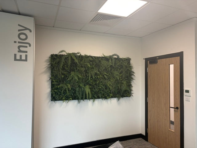 Artificial tropical jungle green wall FR panels - Set of 3 x 1m2