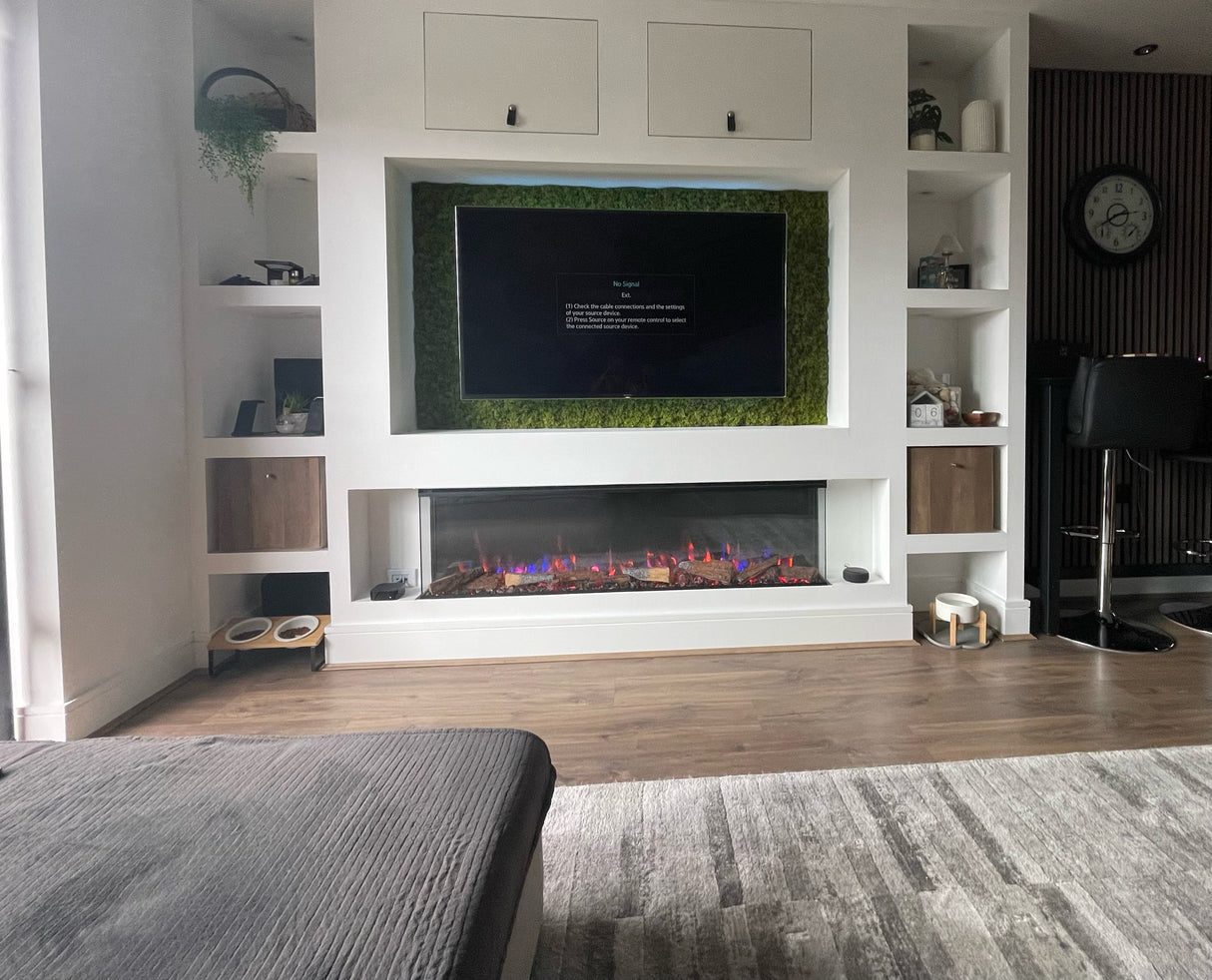 Artificial green reindeer FR moss panel - 100 x 100cm