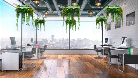 Hanging hoop with a mixture of artificial trailing and green plants 60cm