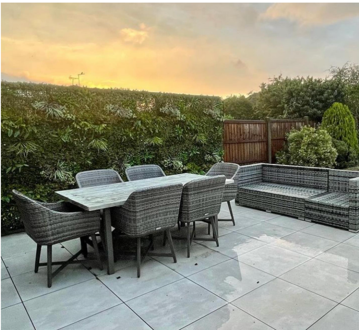 Artificial green wall panel GW74B with variegated mixed green yellow red white foliage 100x100 cm