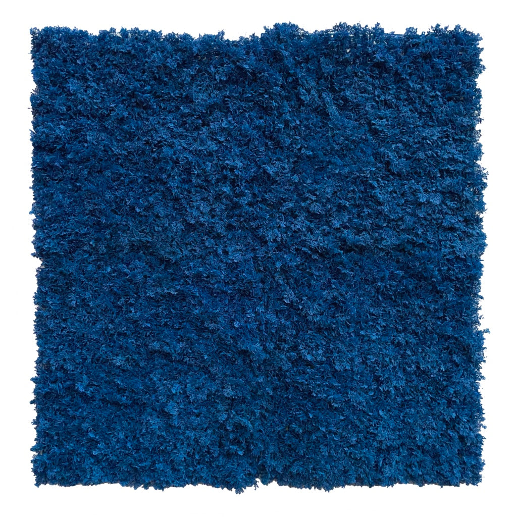 Artificial FR blue reindeer moss panel 100x100cm