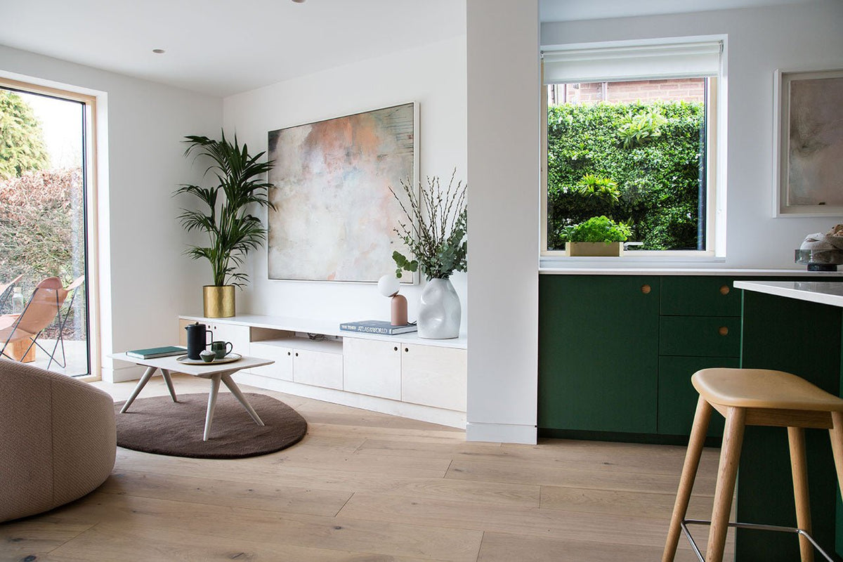 Artificial green foliage wall panel with layered leaf texture