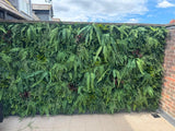 Artificial tropical jungle green wall FR panels - Set of 3 x 1m2