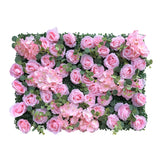 Pink roses and hydrangea flower mats 40x60 cm