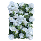 white roses and hydrangea flower mats 40x60 cm