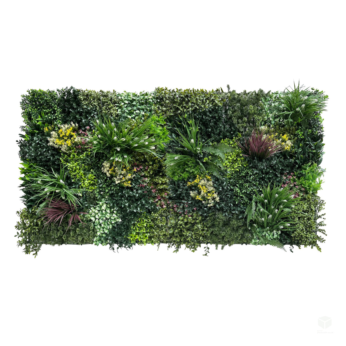 GWCOMBO207 2 x 1m2 TOTAL 2SQM Artificial green wall panels with mixed green red white yellow foliage