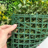 Combo of 3 x 1m2 artificial green wall panels with variegated mixed green red white yellow foliage