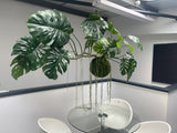 Artificial large hanging monstera kokedama 160cm wide