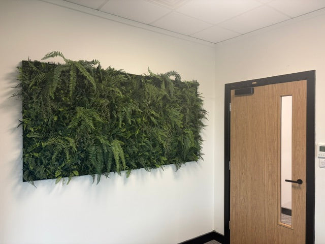 Artificial tropical jungle green wall FR panels - Set of 3 x 1m2