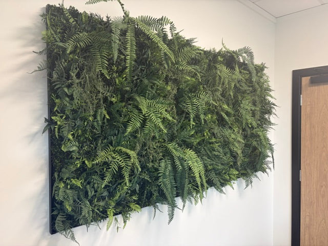 Artificial tropical jungle green wall FR panels - Set of 3 x 1m2