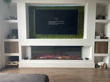 Artificial FR green reindeer moss panel - fire retardant - UV stable 100 x 100cm