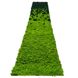 Premium preserved reindeer moss panel - faded light green to dark green  0.5 x 2.5M