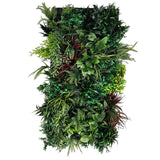 Ultra realistic 3D combo wall - 3 x 100 x 50cm artificial plant wall with green with yellow red purple and white foliage - PW29 combo