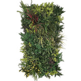 Ultra realistic FR artificial green wall with green yellow red purple and white foliage 100x50cm panel PW38FRA