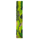 Premium Preserved FR reindeer moss - mixed green and purple 0.5 x 3m self adhesive panel