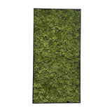 Artificial reindeer moss wall rectangle art panel aluminium black - 100x50cm