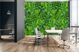 JUNGLE WALL Artificial green jungle wall mixed plant panel with ferns and grasses 100x100 cm