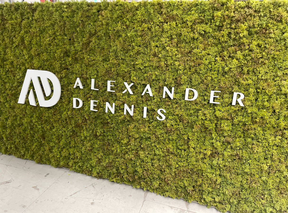 Artificial  FR mixed green reindeer moss panel - fire retardant - UV stable 100X 100cm