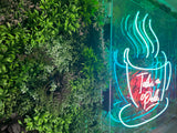 Artificial green wall panel with mixed green, burgundy and white tipped trailing plants 100x100 cm