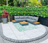 Artificial Tropical green wall with Birds of Paradise 100x100 cm