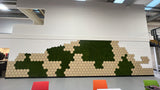 Preserved bun moss panel - green 1m2 ready to install