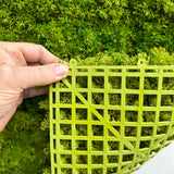 Artificial  mixed  light - dark  green reindeer moss panel  100x100cm