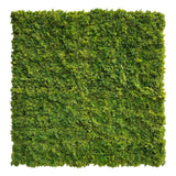 Artificial  mixed  light - dark  green reindeer moss panel  100x100cm