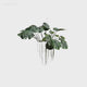 Artificial large hanging monstera kokedama 160cm wide