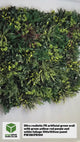 Ultra realistic FR artificial green wall with green yellow red purple and white foliage 100x100cm panel PW38CFR100