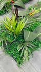PW26 Artificial 3D plant wall with lush tropical birds of paradise 100x50cm