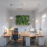 Ultra realistic 3D combo wall - 3 x 100 x 50cm artificial plant wall with green with yellow red purple and white foliage - PW29 combo