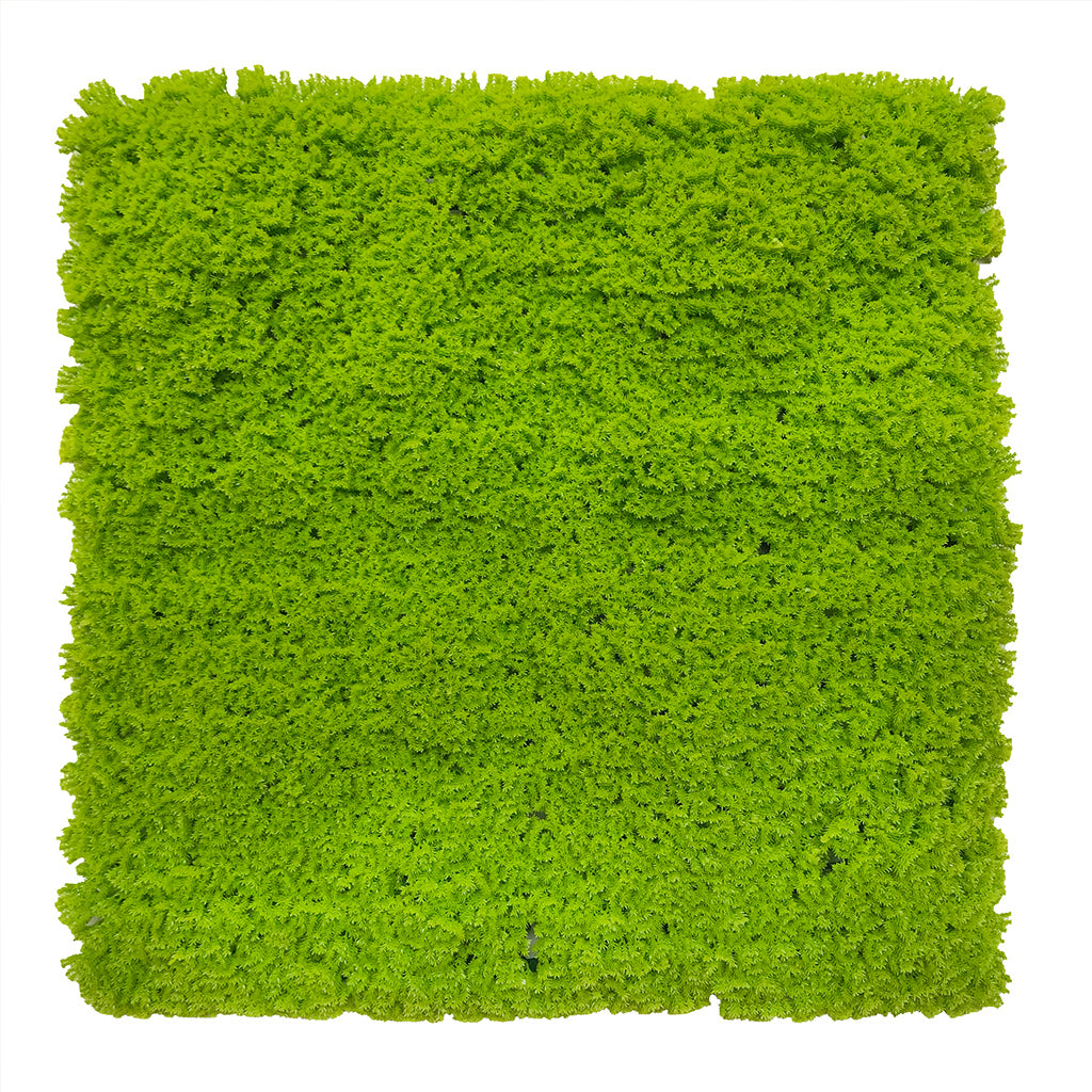 Artificial lime green moss panel 100x100 cm