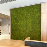 Artificial  mixed green reindeer moss panel 100x100cm