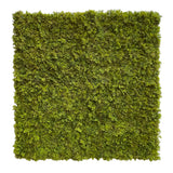 Artificial  FR mixed green reindeer moss panel - fire retardant - UV stable 100X 100cm