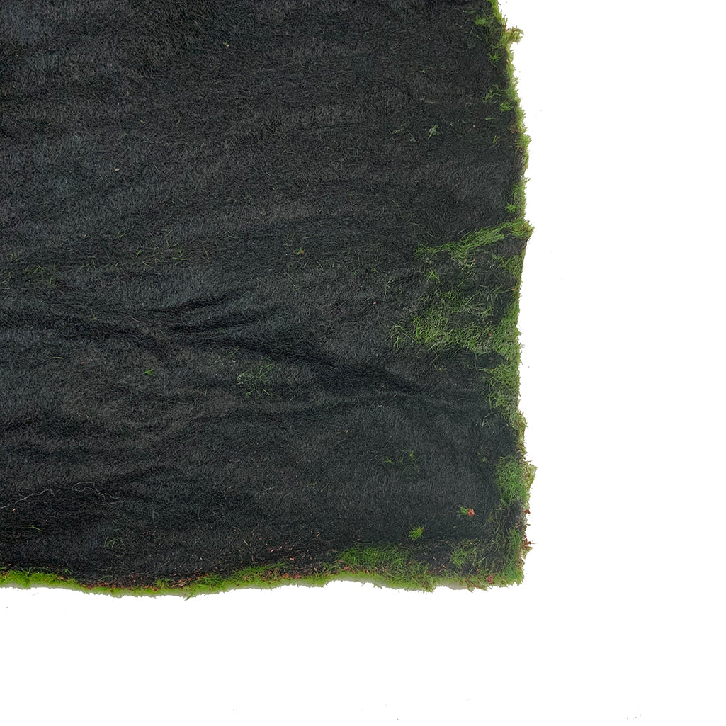 Artificial green flat-lumpy moss panel - www.greenplantwalls.co.uk