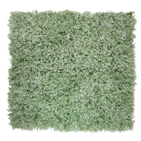 Artificial white green reindeer moss panel 100x100 cm - www.greenplantwalls.co.uk